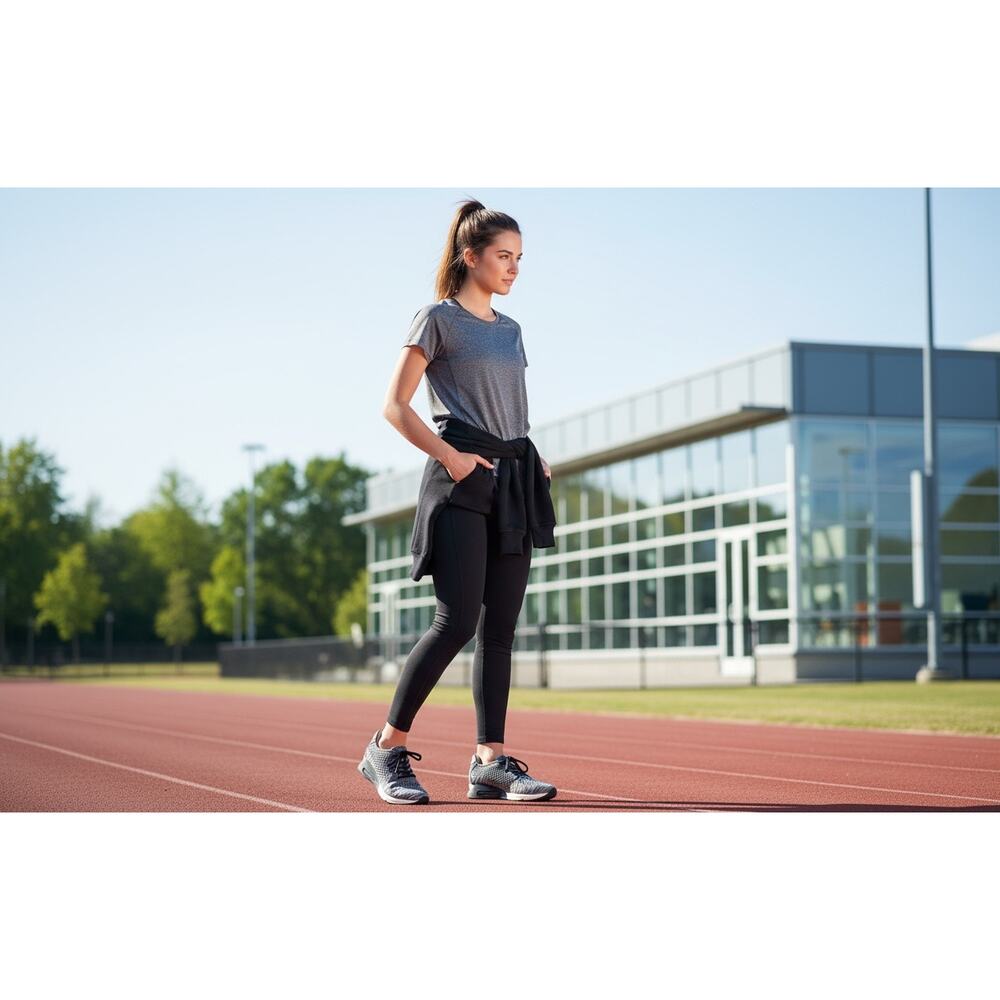 Gunmetal Womens Size 8.5 Lorna Athletic Sneakers Black Gray Lace Up Shoes